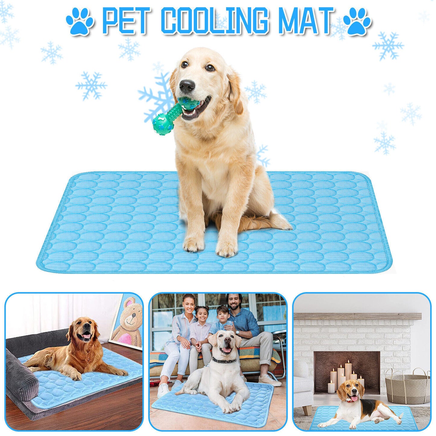 ❄️ Ultimate Pet Cooling Mat – Beat the Heat in Style!