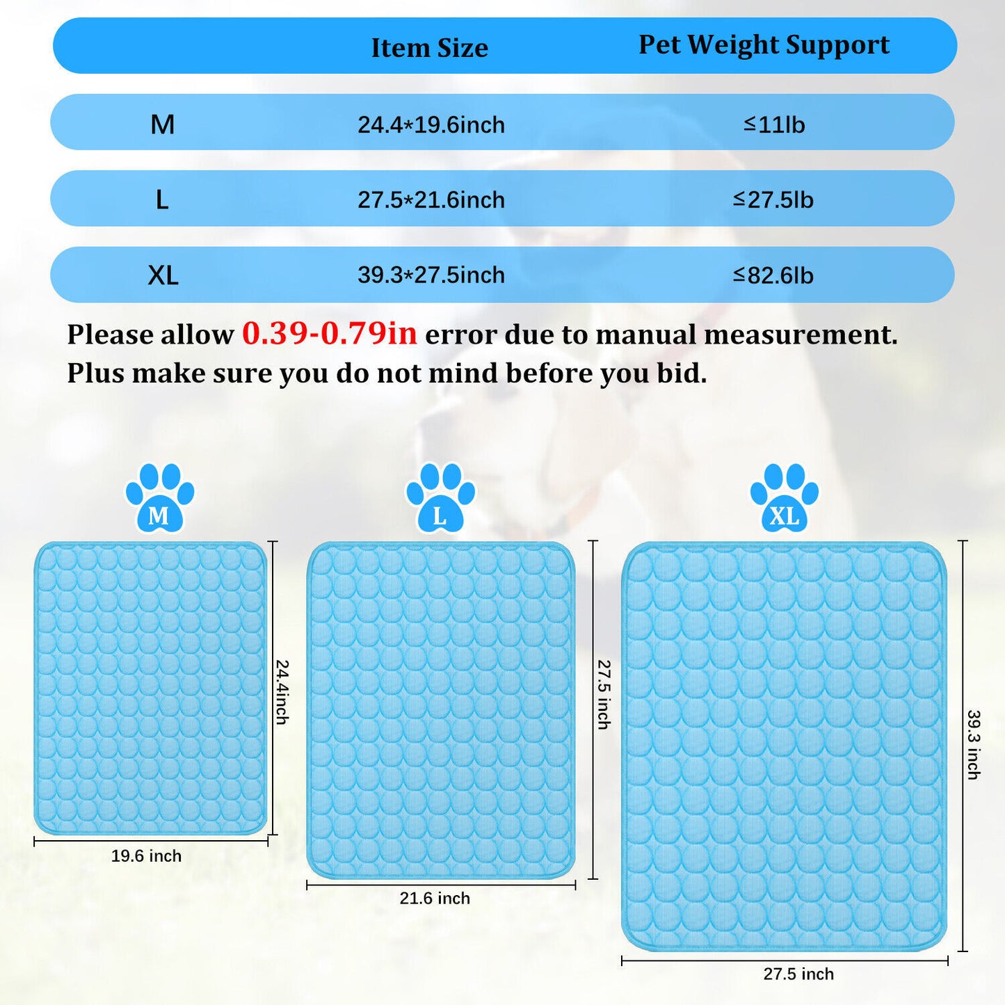 ❄️ Ultimate Pet Cooling Mat – Beat the Heat in Style!