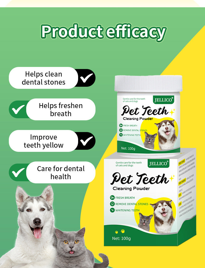 Teeth Cleaning Powder Oral Cleaning Smelly Dog Edible Teeth Cleaning Stone Tooth Cleaning Powder