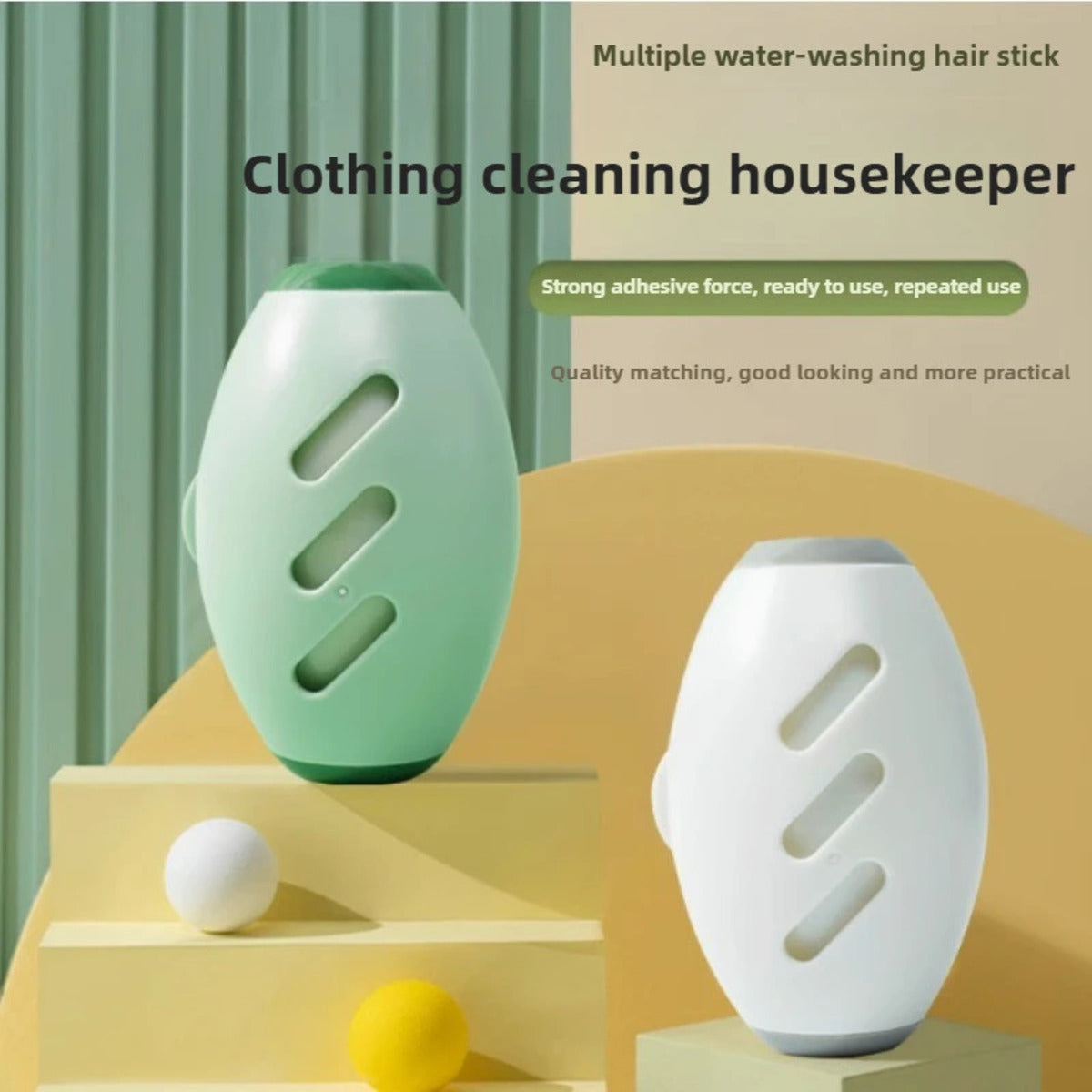 🐾 Ultimate Reusable Lint Roller for Pet Hair & Clothes ✨ Washable, Super Sticky & Travel-Friendly - Never Buy Disposable Rollers Again!