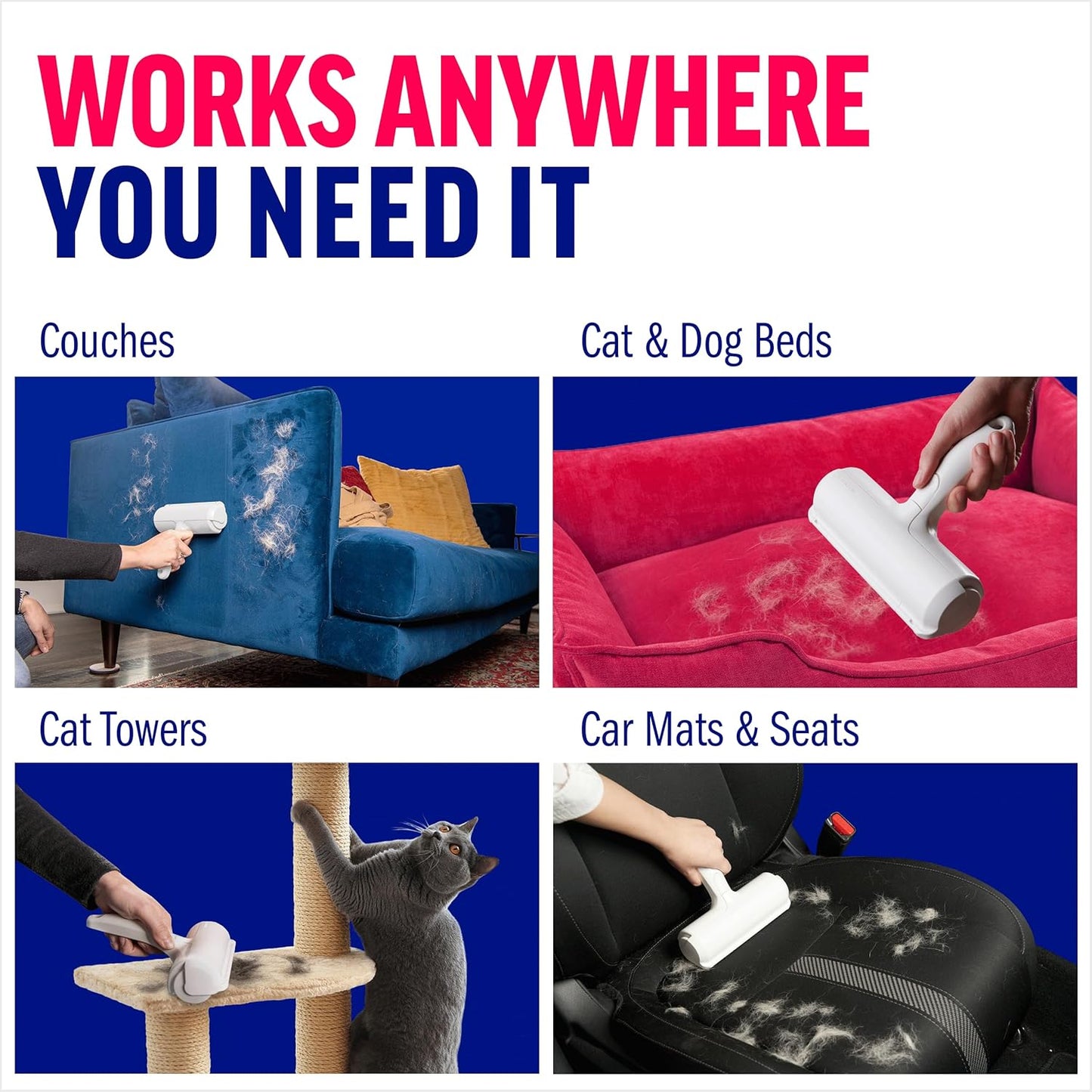 🐾 ChomChom Pet Hair Remover Roller – The Ultimate Fur-Fighting Tool!