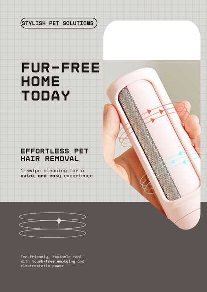 🐾 2-in-1 Reusable Pet Hair Remover – The Smart Way to a Fur-Free Home!