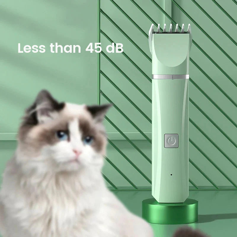 Electric 4-in-1 Pet Grooming Kit - Hair Trimmer, Clippers, and Nail Grinder for Cats and Dogs