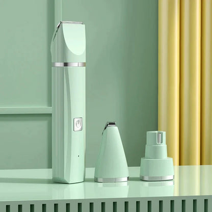 Electric 4-in-1 Pet Grooming Kit - Hair Trimmer, Clippers, and Nail Grinder for Cats and Dogs