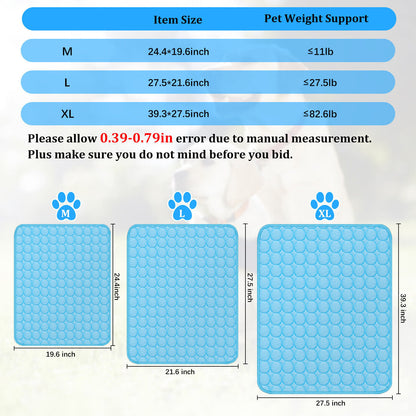 ❄️ Ultimate Pet Cooling Mat – Beat the Heat in Style!